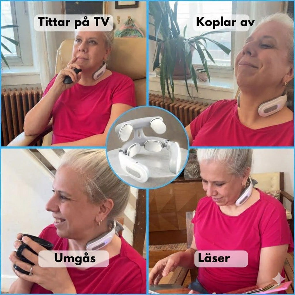 Wellea™ Nackterapi –
Djup lindring med klinisk precision – hemma hos dig.