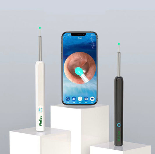 Welléa™- Smart Öronrengöring med inbyggd HD-kamera, Bluetooth & WiFi