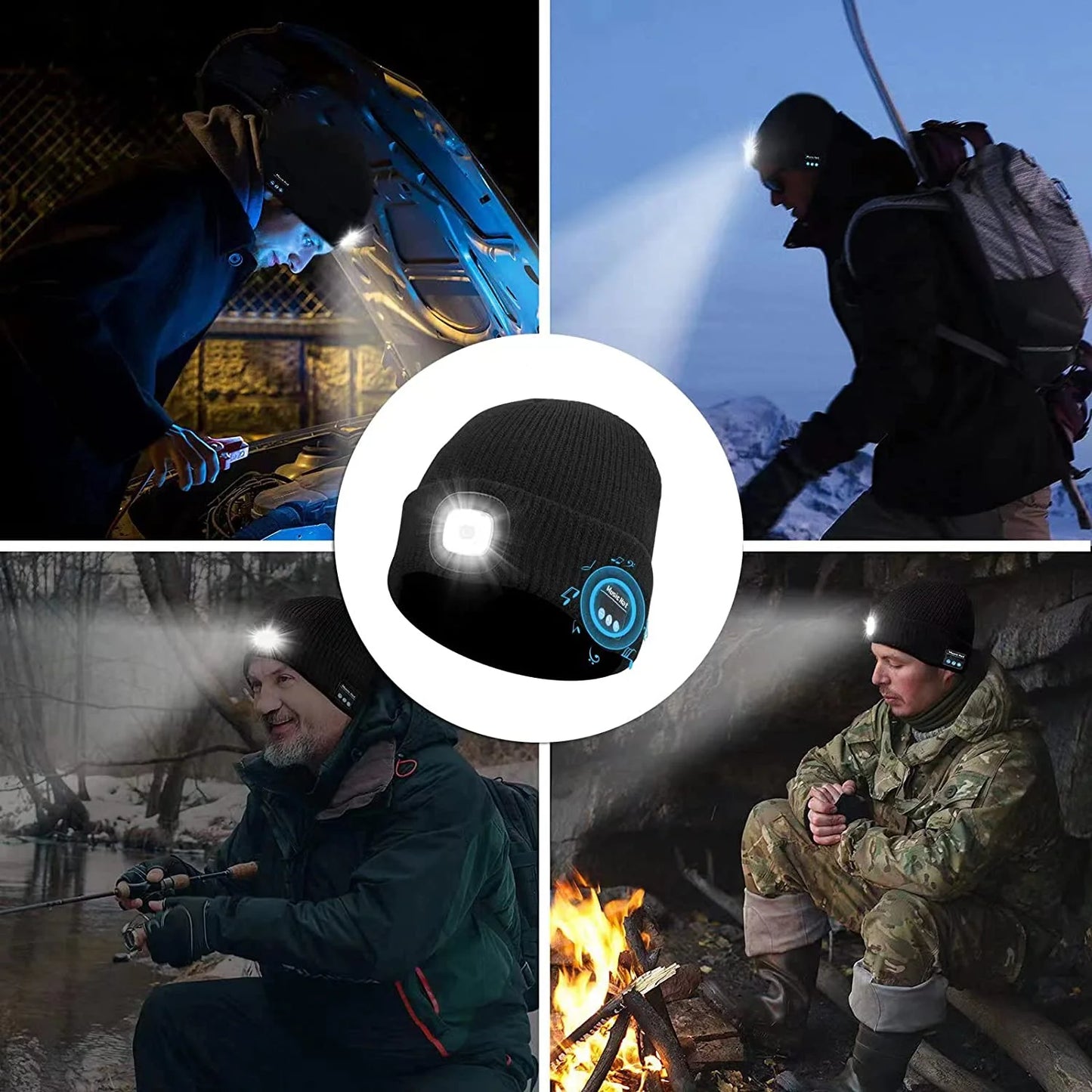 Smart LED-mössa med Bluetooth