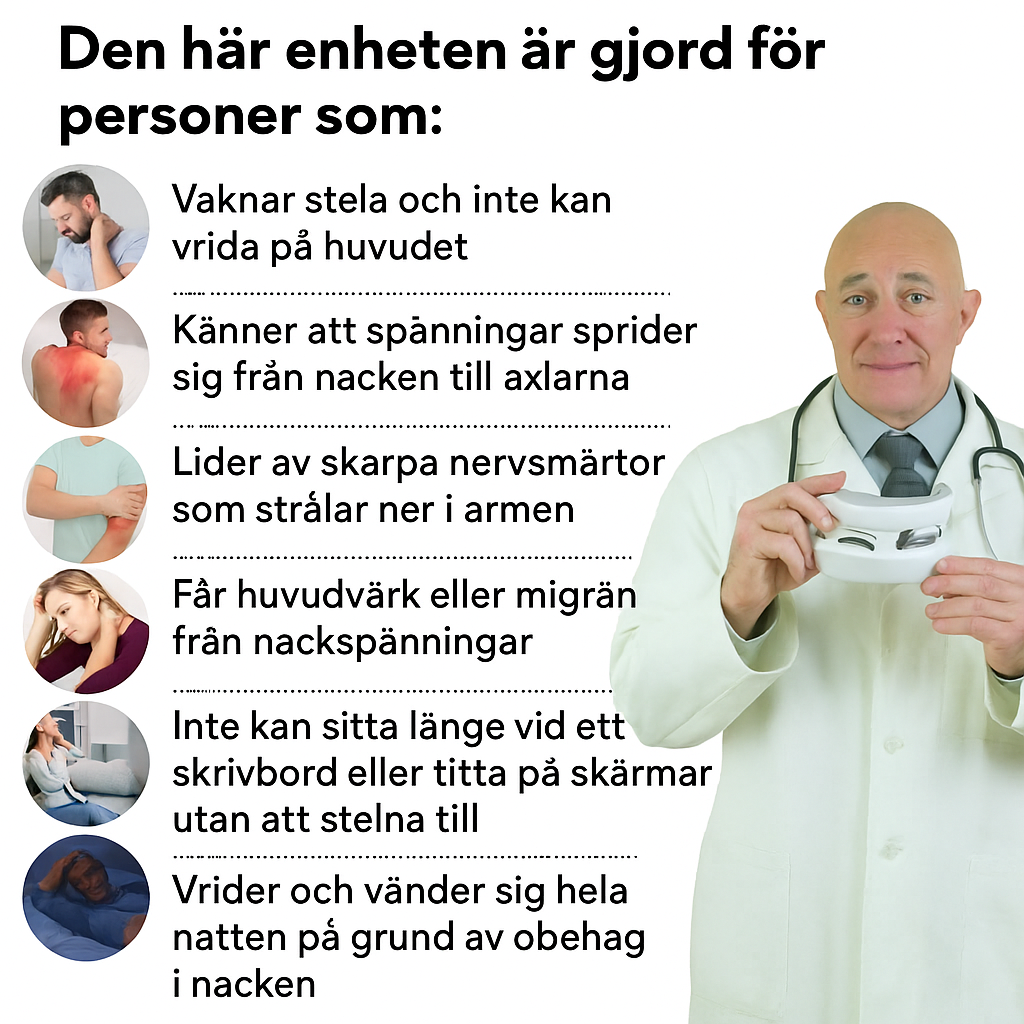 Wellea™ Nackterapi –
Djup lindring med klinisk precision – hemma hos dig.